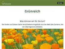Tablet Screenshot of gruenreich.de
